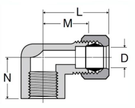 Forged 90 Degree Female Elbow Compression fittings, Brass connectors, Brass Pipe Joint Fittings, Pneumatic Fittings, Air Fittings